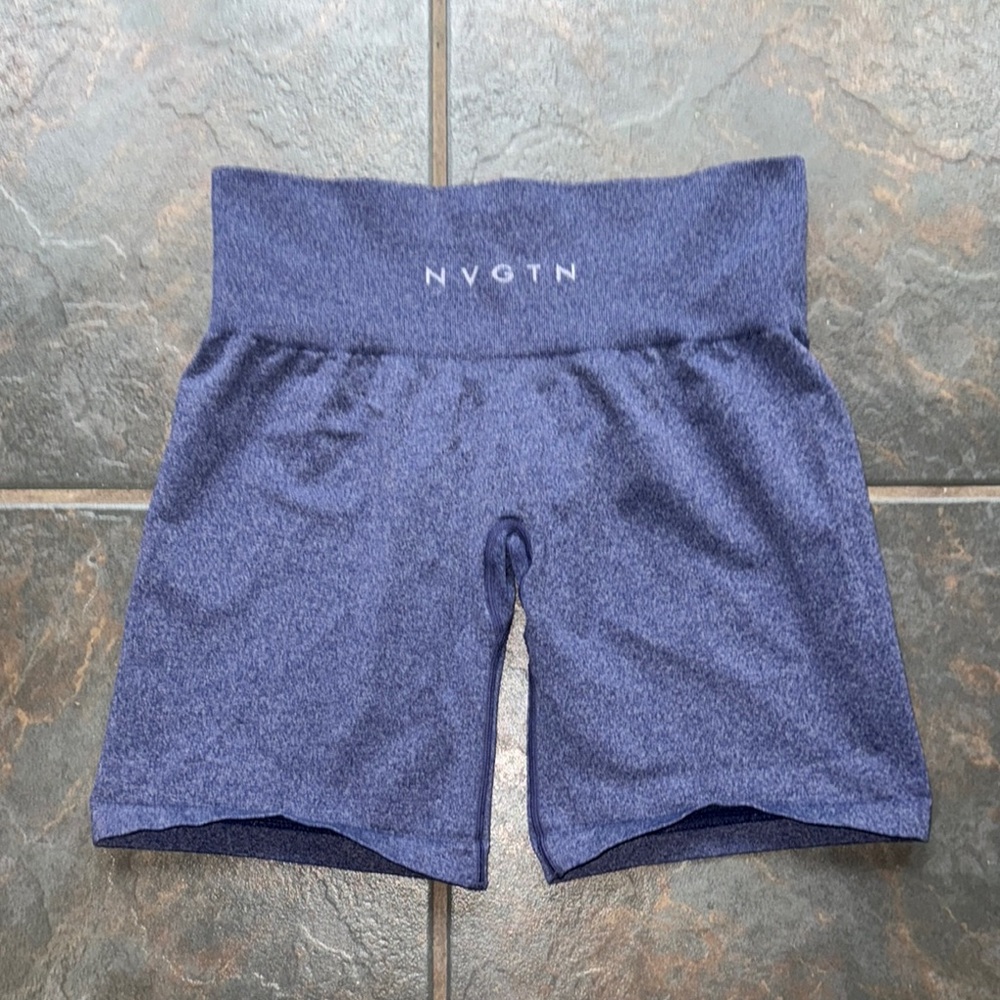 NVGTN Purple Athletic Shorts Seamless Design